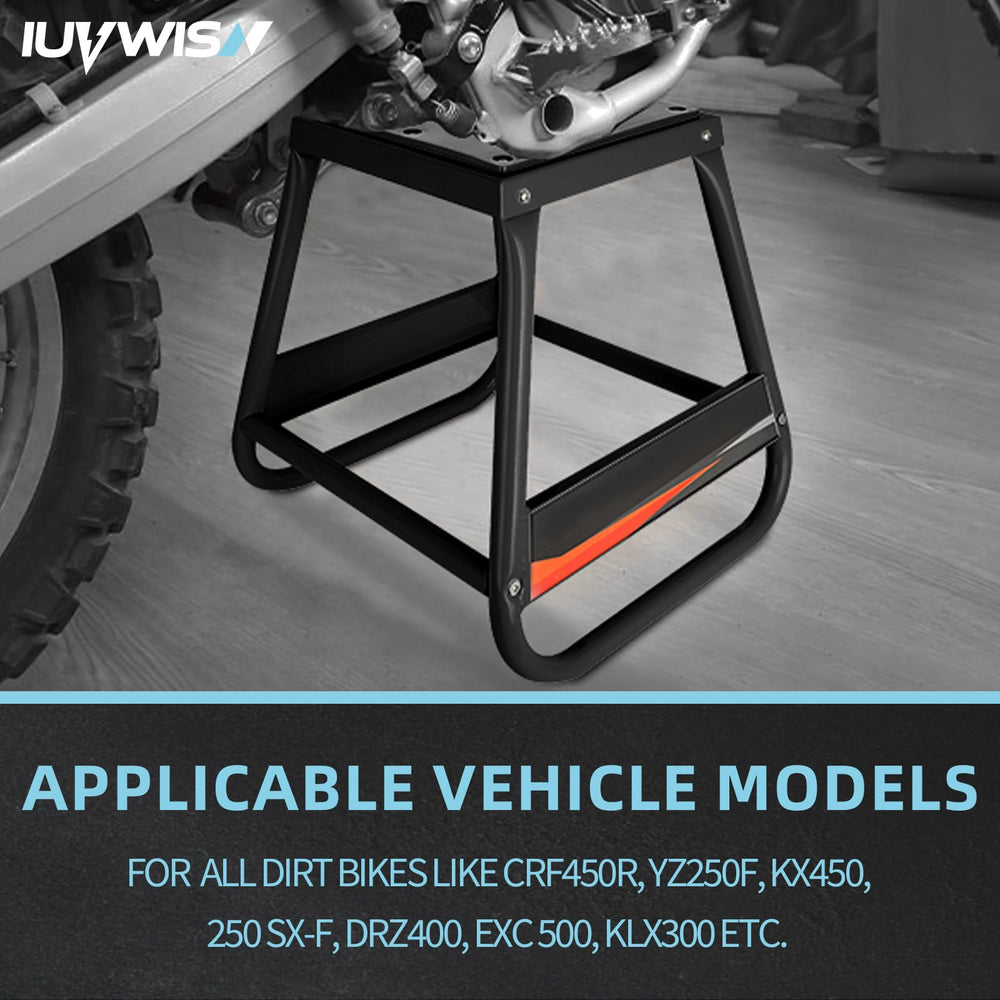IUVWISN compact, detachable stand ideal for garage storage and transport.