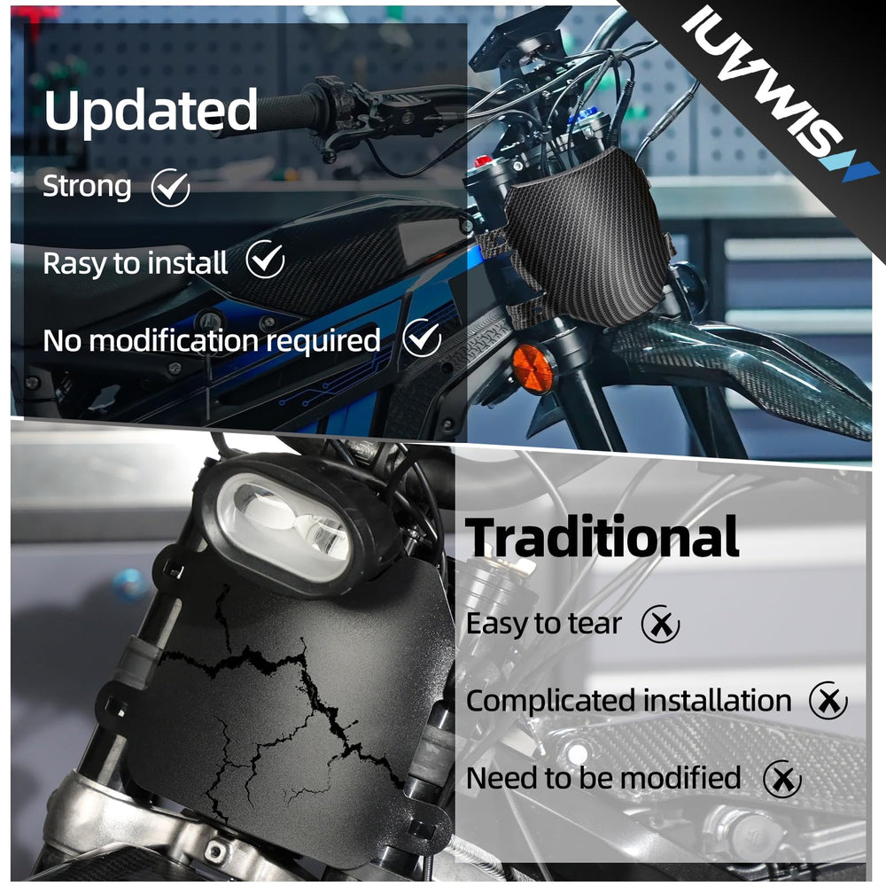 IUVWISN minimalist black front plate hides exposed cables for a neat look