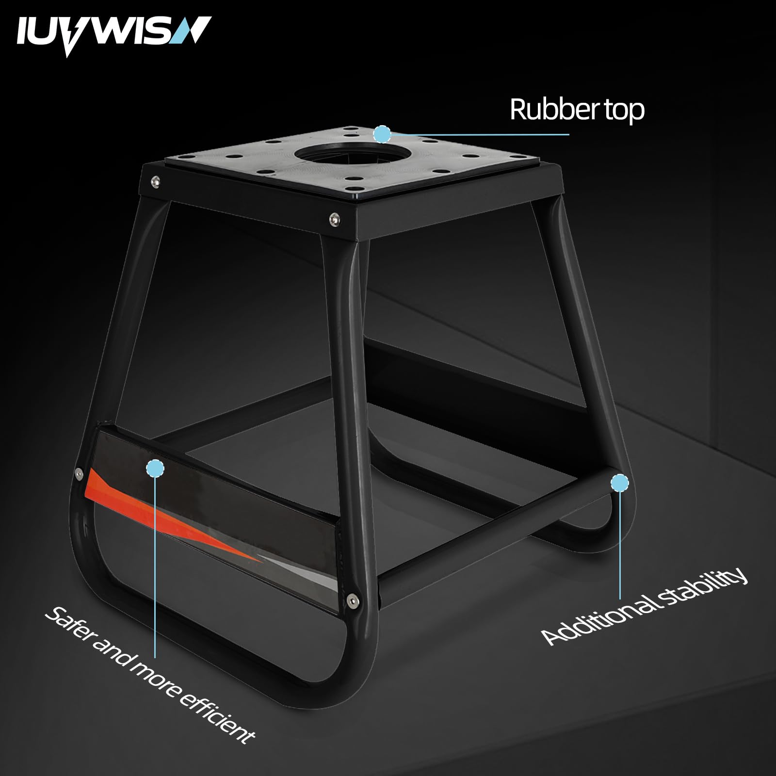 IUVWISN sturdy frame supports up to 450 lbs for versatile bikes.