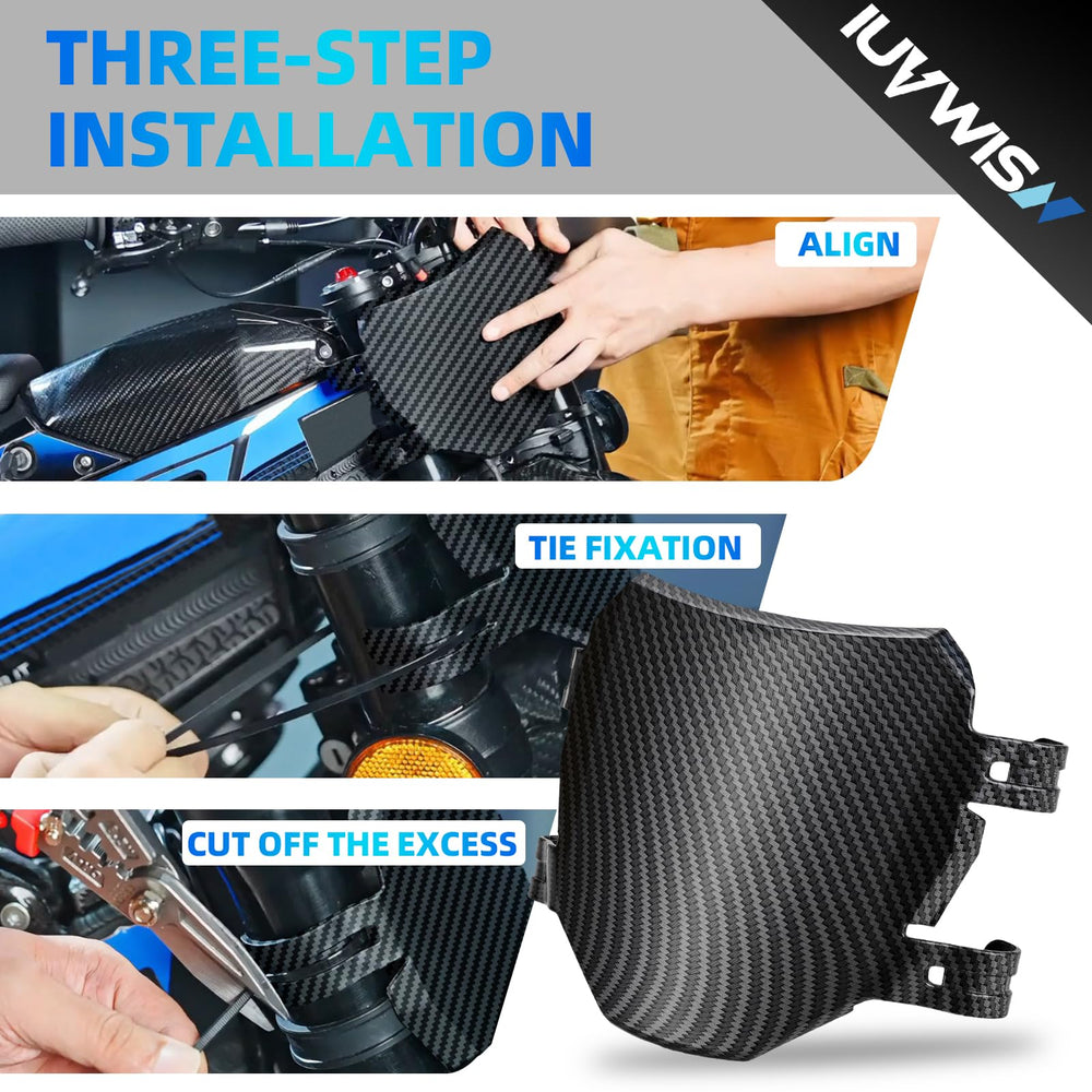 IUVWISN waterproof plate protects cables from sand and mud during rides