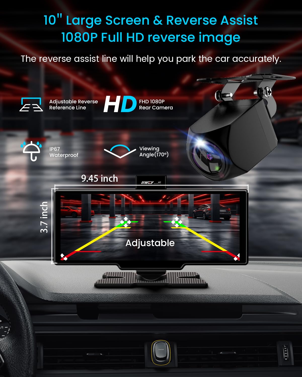 IIWEY iK7 in car dashboard setting, enhances driving convenience benefit