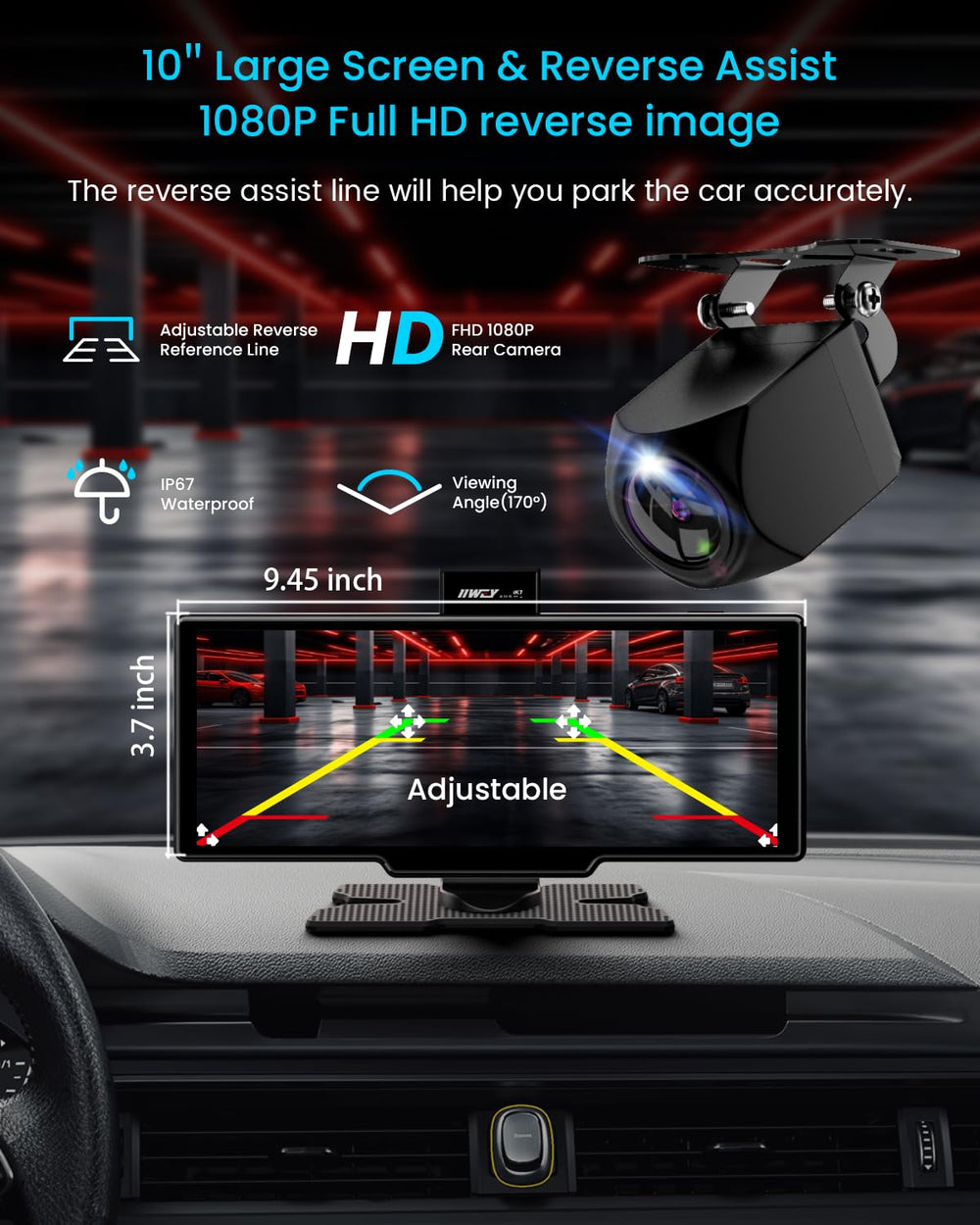 IIWEY iK7 in car dashboard setting, enhances driving convenience benefit