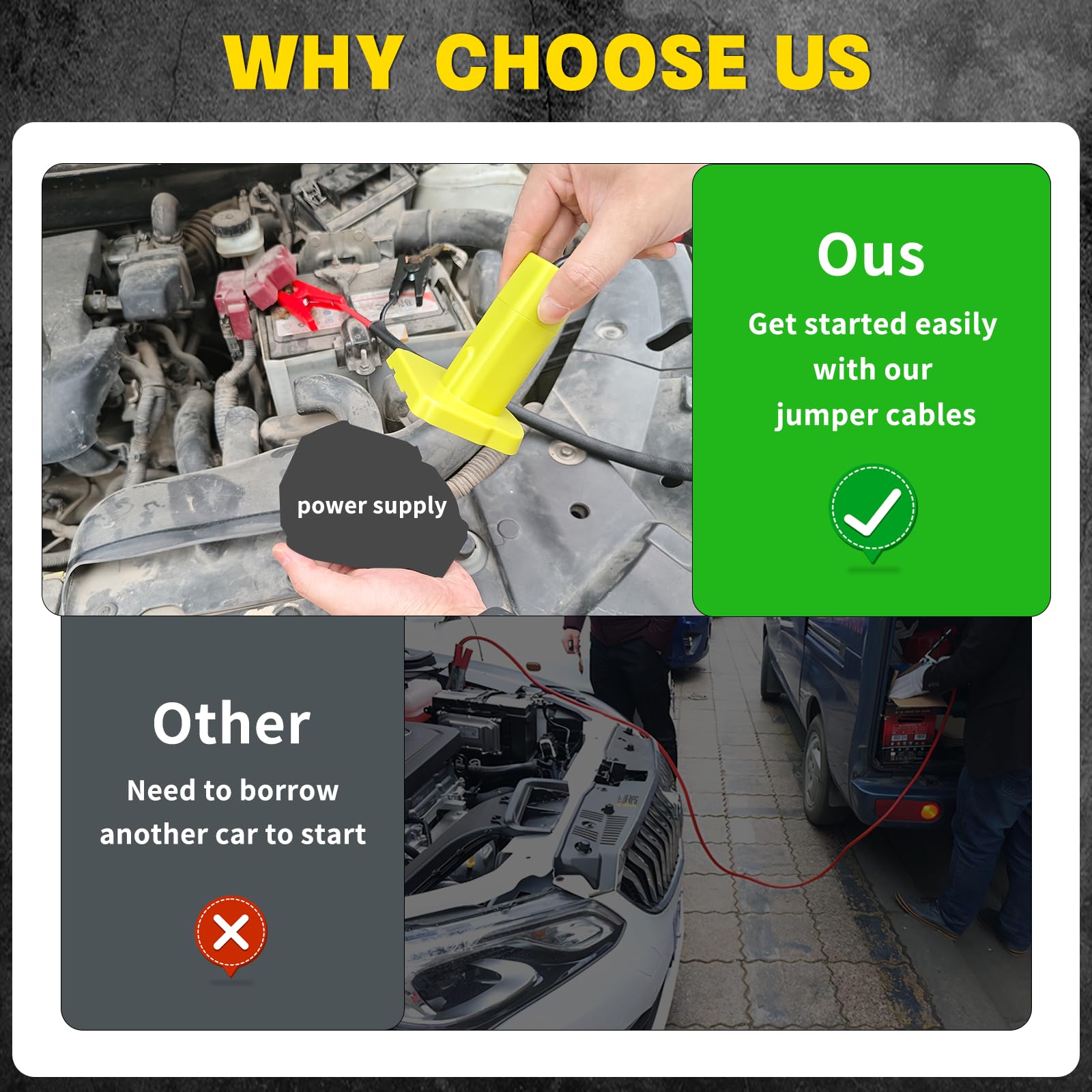 IIXWUQ safety instructions and usage guidance for jump starters