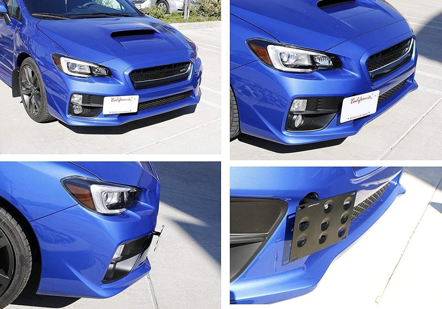 iJDMTOY Adjustable-angle Tow Hook Plate Mount follows the bumper curve