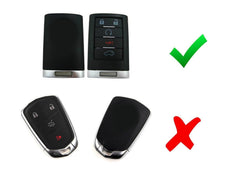 iJDMTOY carbon fiber shell back cover protects the Cadillac key fob.