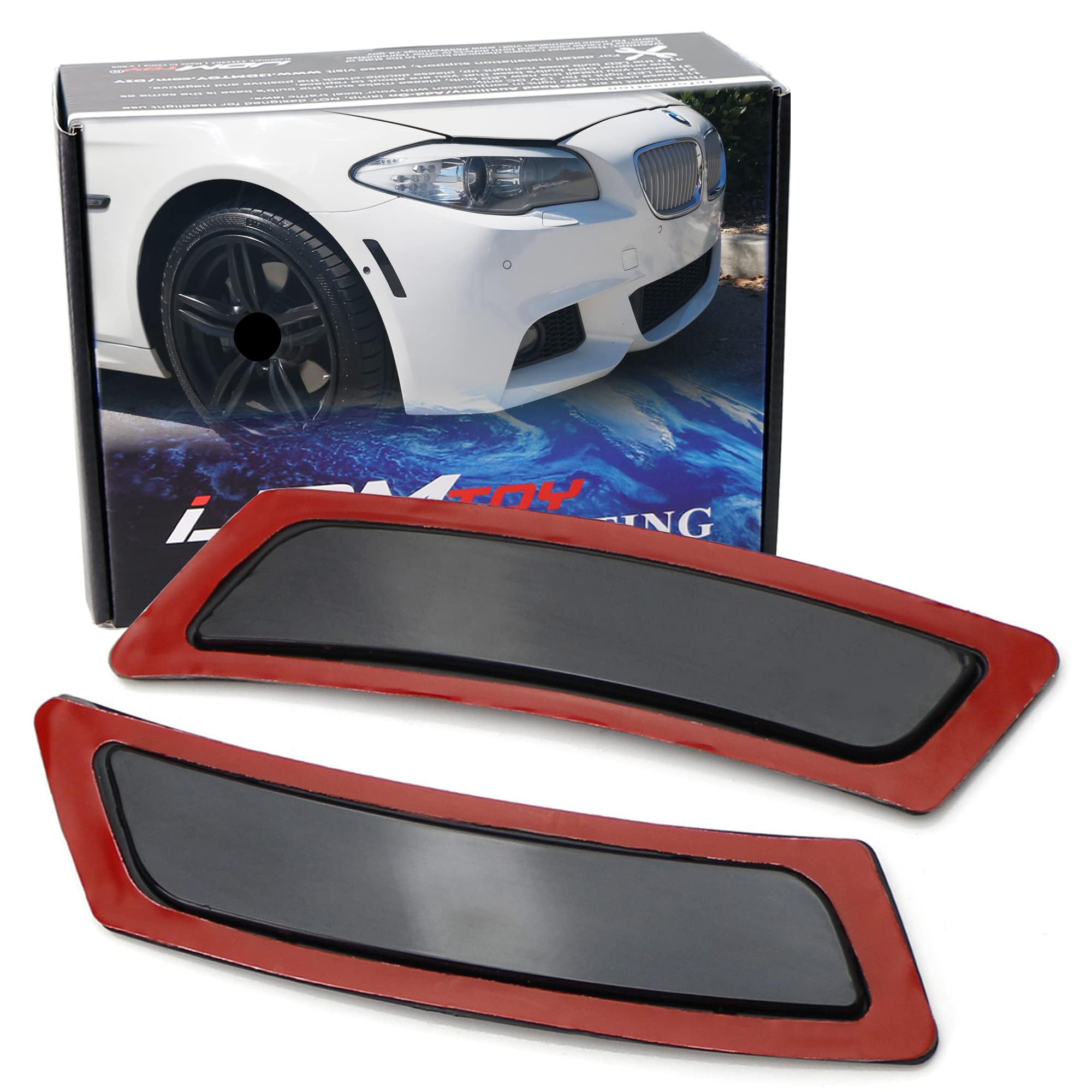 iJDMTOY black smoked lens front bumper side marker for BMW F10/F11 enhances aesthetics and visibility