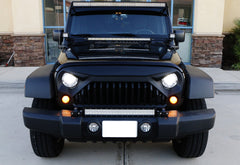 iJDMTOY durable ABS/PMMA shell resists daily wear on Wrangler lamp