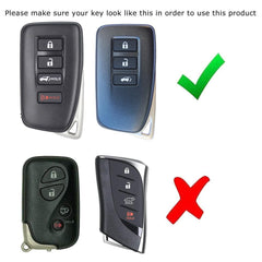 iJDMTOY gloss finish carbon fiber key fob back cover shields against scratches