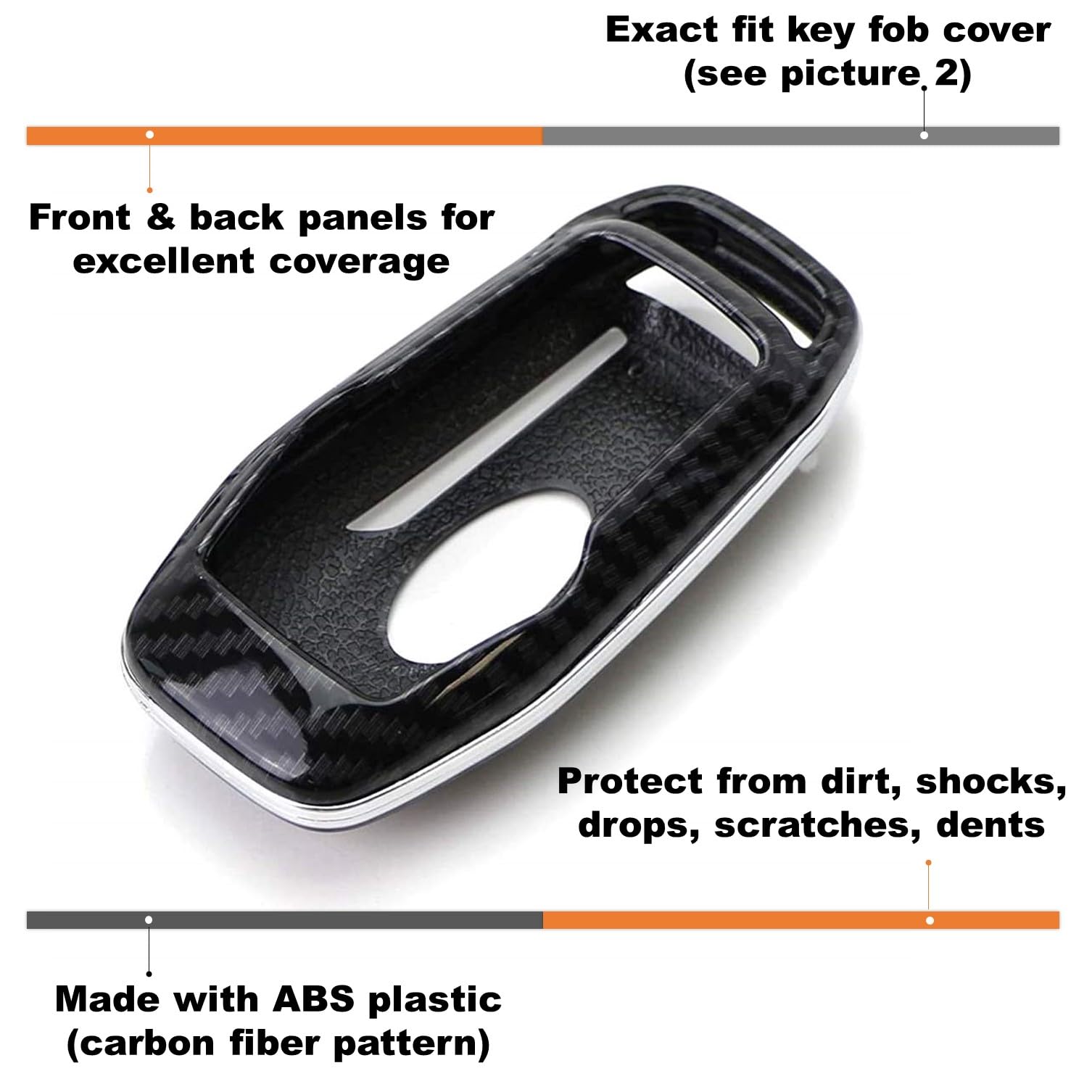 iJDMTOY key fob shell edge chrome detail adds subtle style