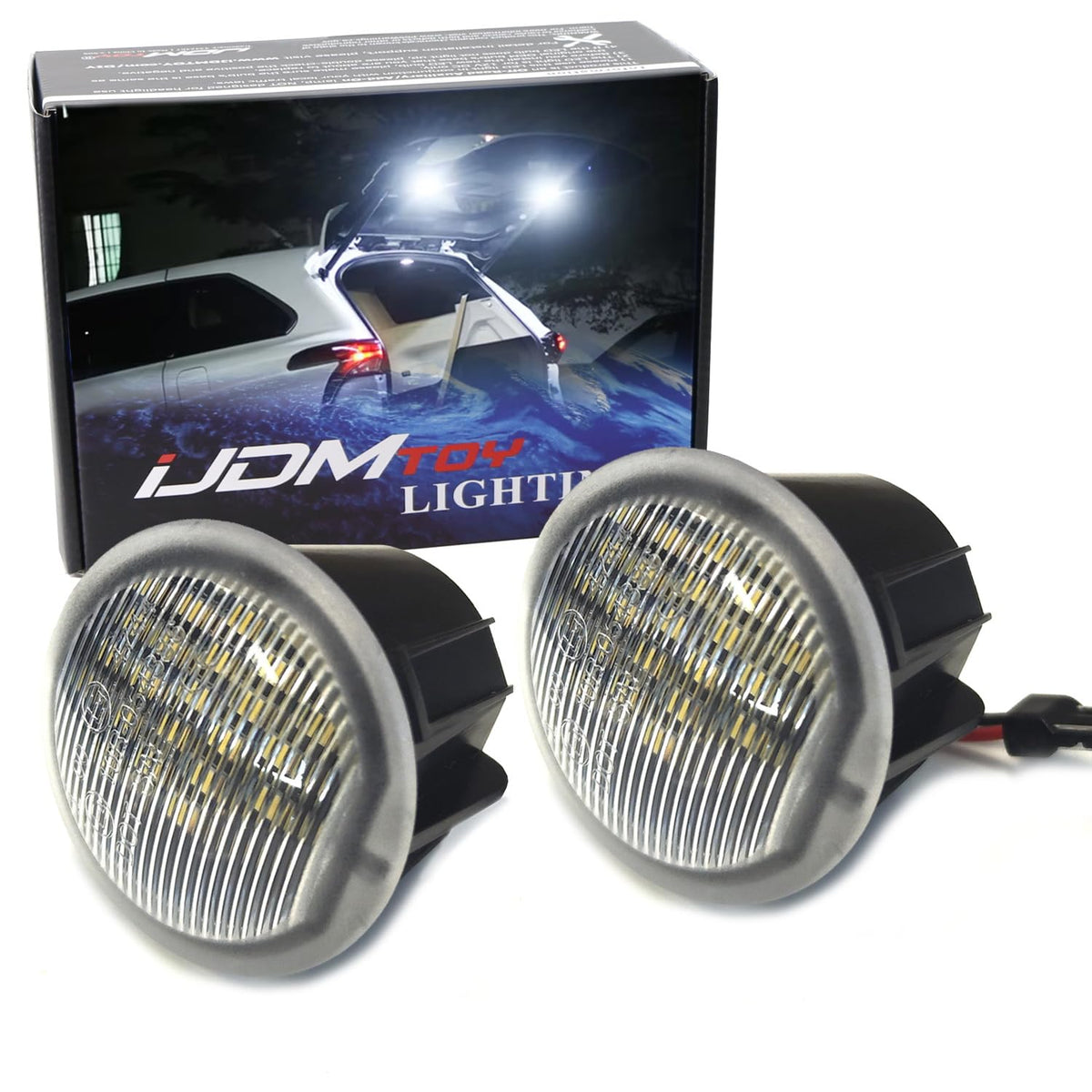 iJDMTOY LED cabin lights for Jeep Grand Cherokee illuminate the cargo area clearly