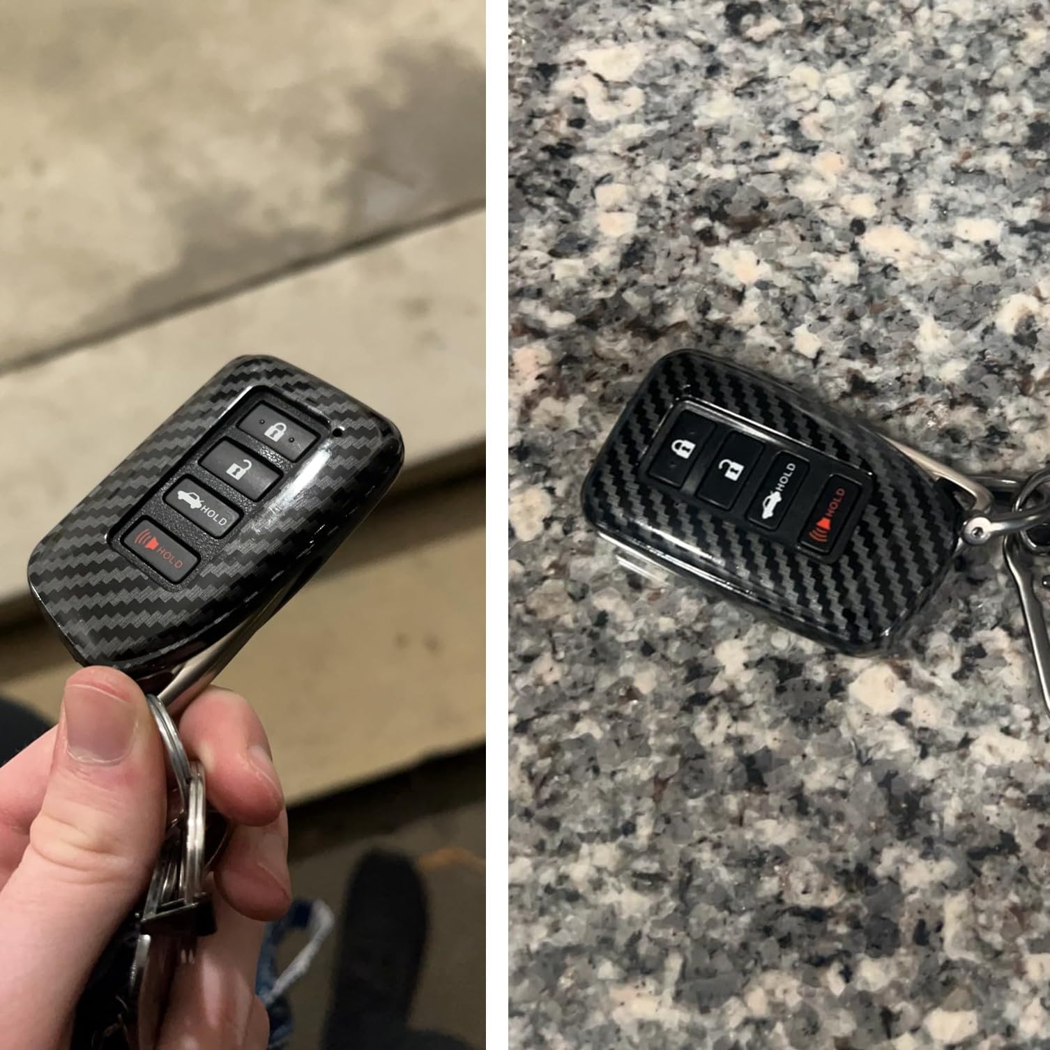 iJDMTOY Lexus-compatible key fob cover that preserves entry functionality