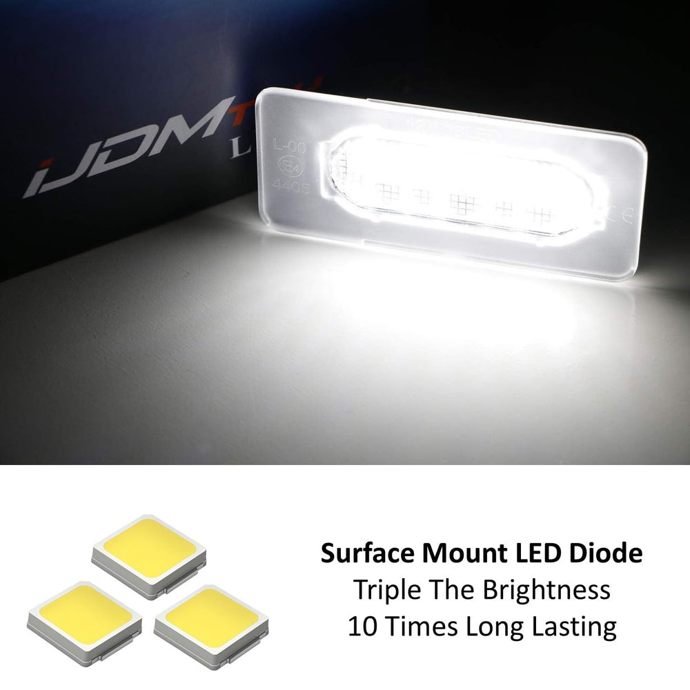 iJDMTOY license plate light assembly providing even high-brightness coverage across the plate