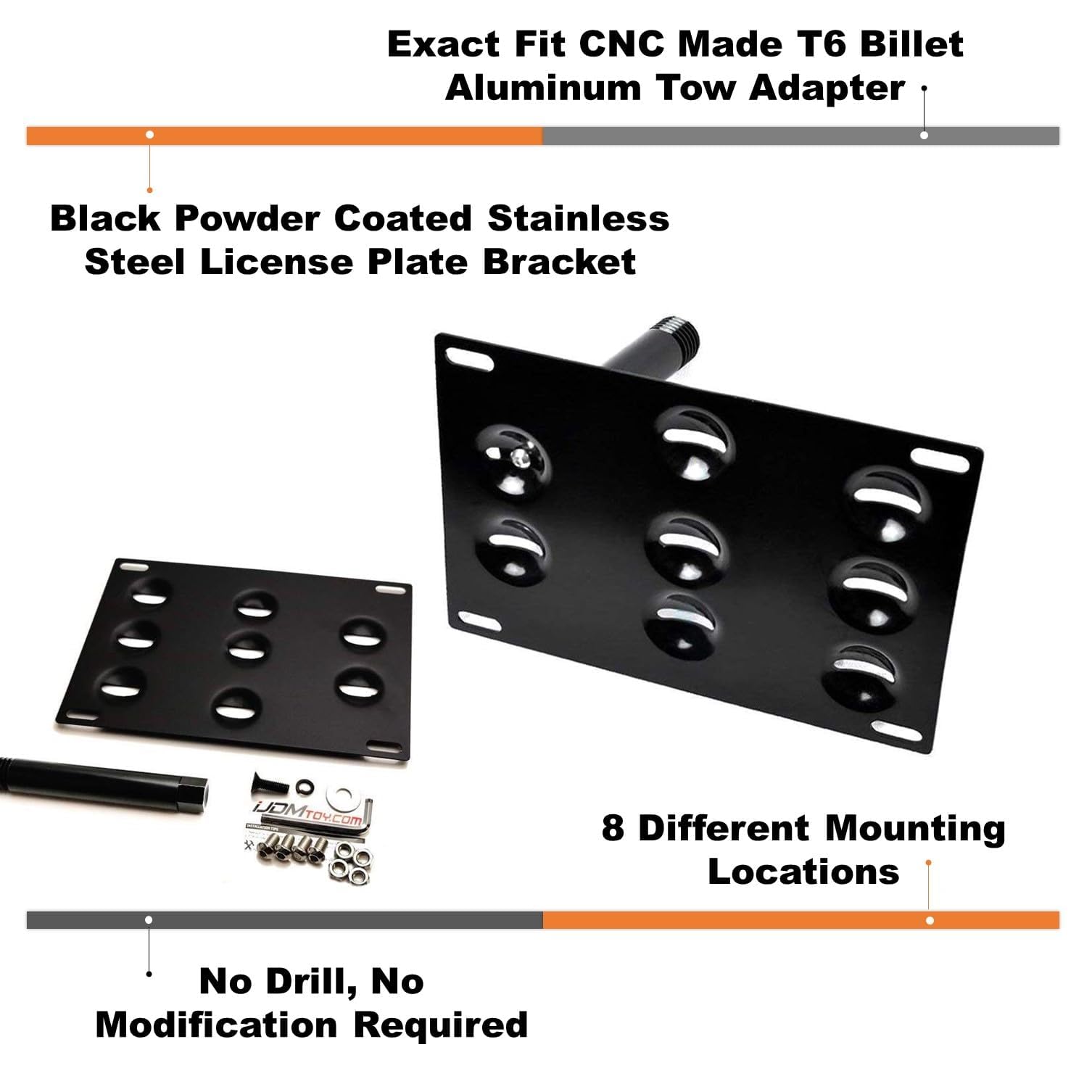 iJDMTOY license plate bracket relocator for Audi for a quick upgrade