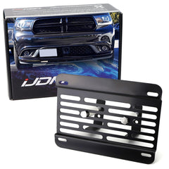 iJDMTOY no-drill front grille relocator kit for easy license plate relocation.