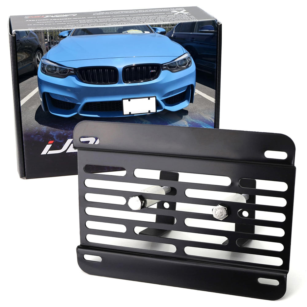 iJDMTOY no-drill front grille relocator kit for BMW offers easy installation.