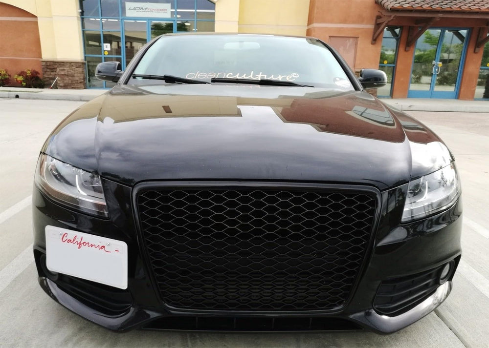 iJDMTOY no-drill installation setup simplifies Audi plate relocation