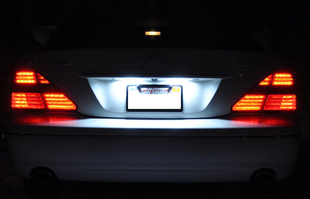 iJDMTOY license light for Camry 2007-2011 delivers uniform license plate brightness.