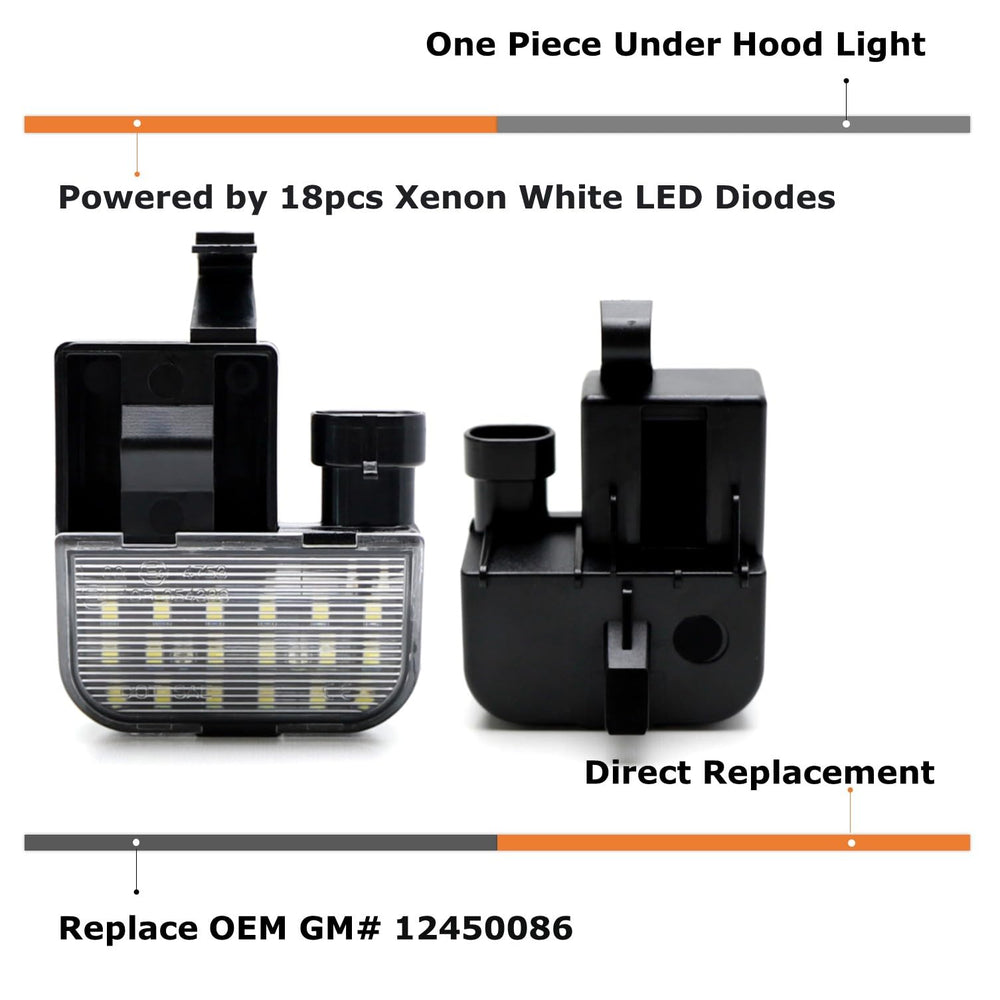 iJDMTOY LED underhood light delivers clear engine bay illumination for easier maintenance.