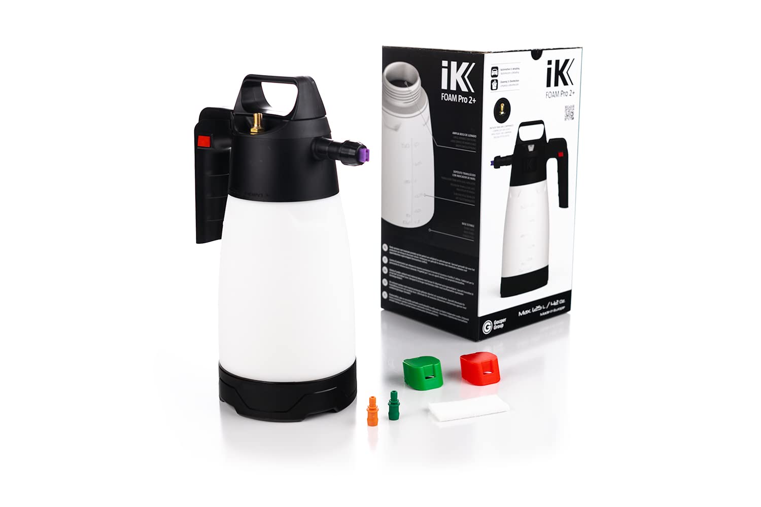 IK Foam Pro 2+ 50oz tank for long detailing sessions