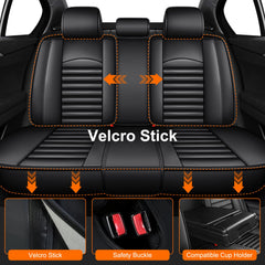 IKABEVEM rear-row seat cover for Chevrolet Equinox, keeps seats clean on family trips.
