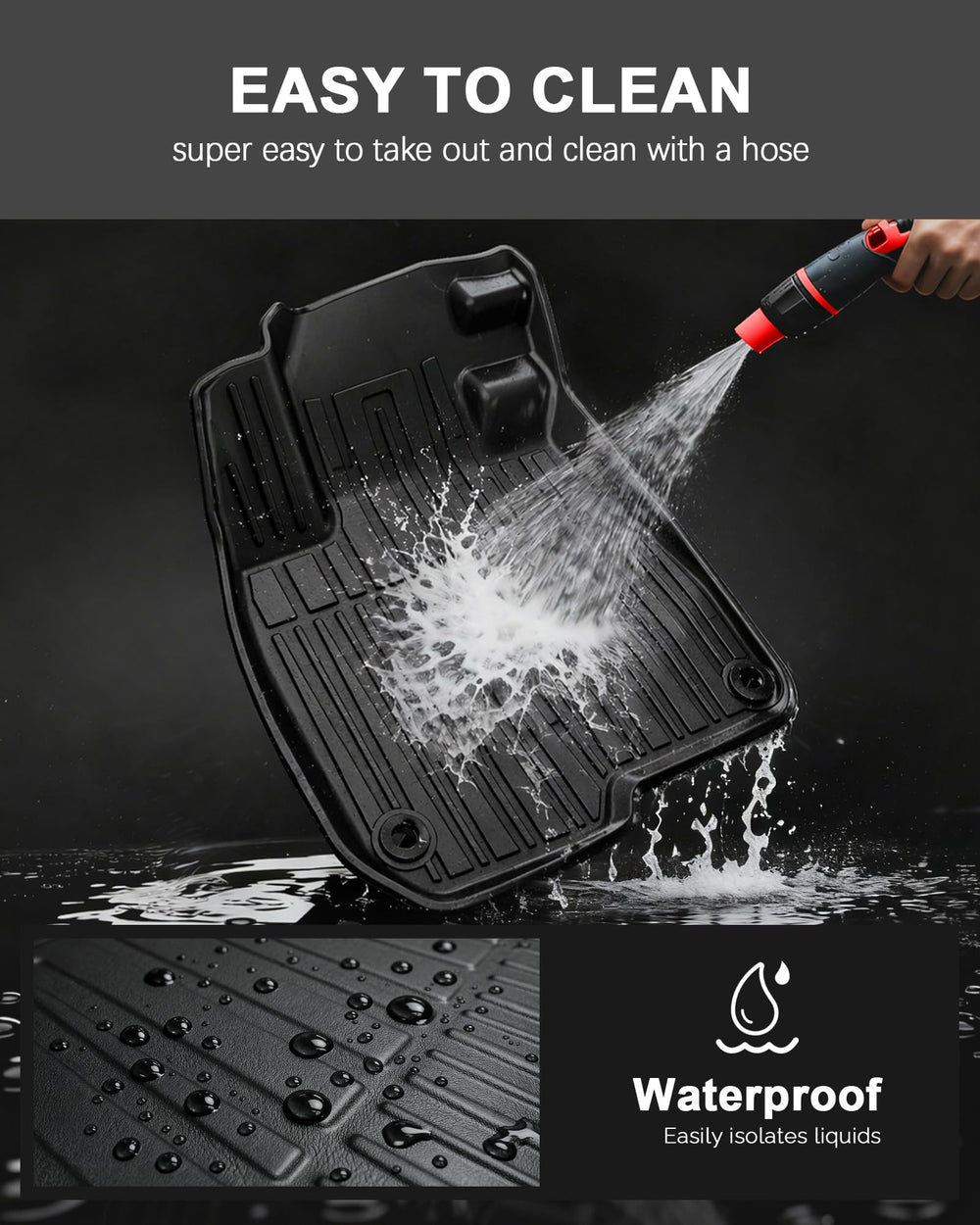 IKABEVEM CR-V cargo liner protects the trunk from wet messes.