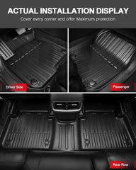 IKABEVEM CR-V rear left floor mat shields interior from snow and mud.