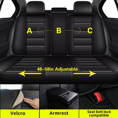 IKABEVEM front seat cover demonstrates full coverage and edge-to-edge protection.
