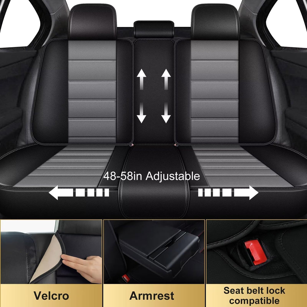 IKABEVEM luxury leather-look seat cover enhances interior style for RAV4