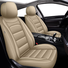 IKABEVEM Nissan Frontier full-set beige seat covers protect interior