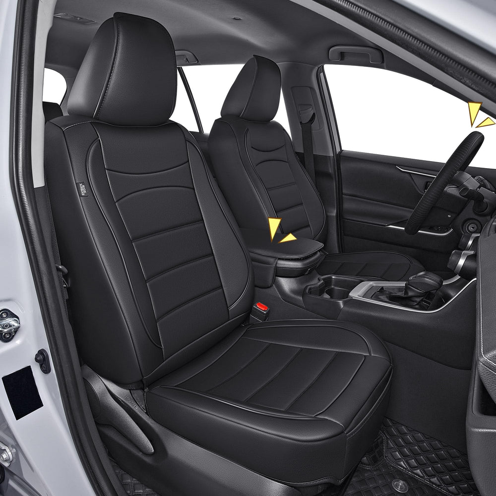 IKABEVEM RAV4 front-left seat cover protects against wear and spills.