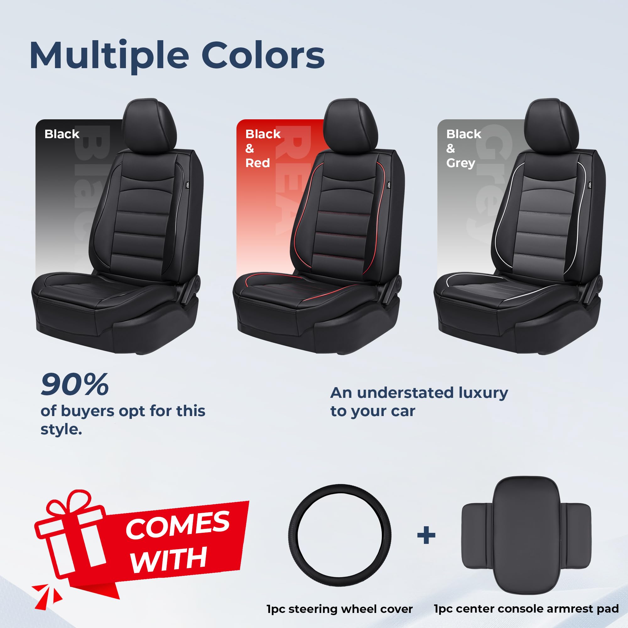 IKABEVEM RAV4 steering wheel cover adds grip and style.