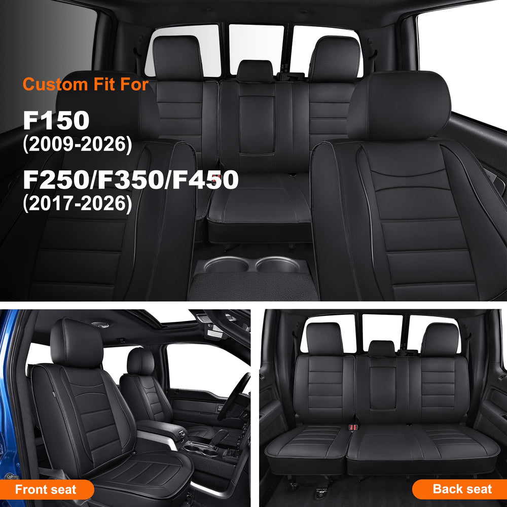 IKABEVEM Toyota Tundra front seats detail highlights premium faux leather texture and comfort.