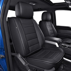 IKABEVEM Toyota Tundra seat covers full set in Redline provide durable protection and stylish upgrade.