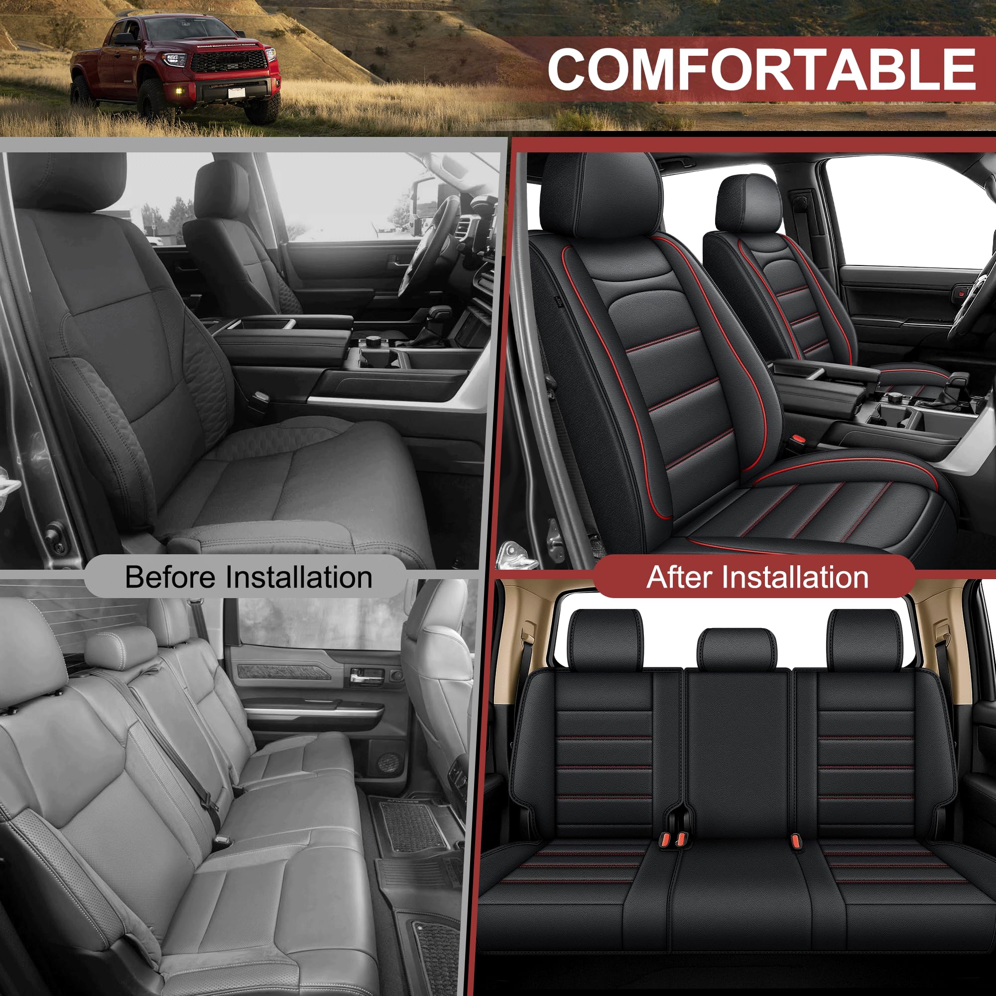 Interior protection with IKABEVEM seat covers for rugged Toyota Tundra