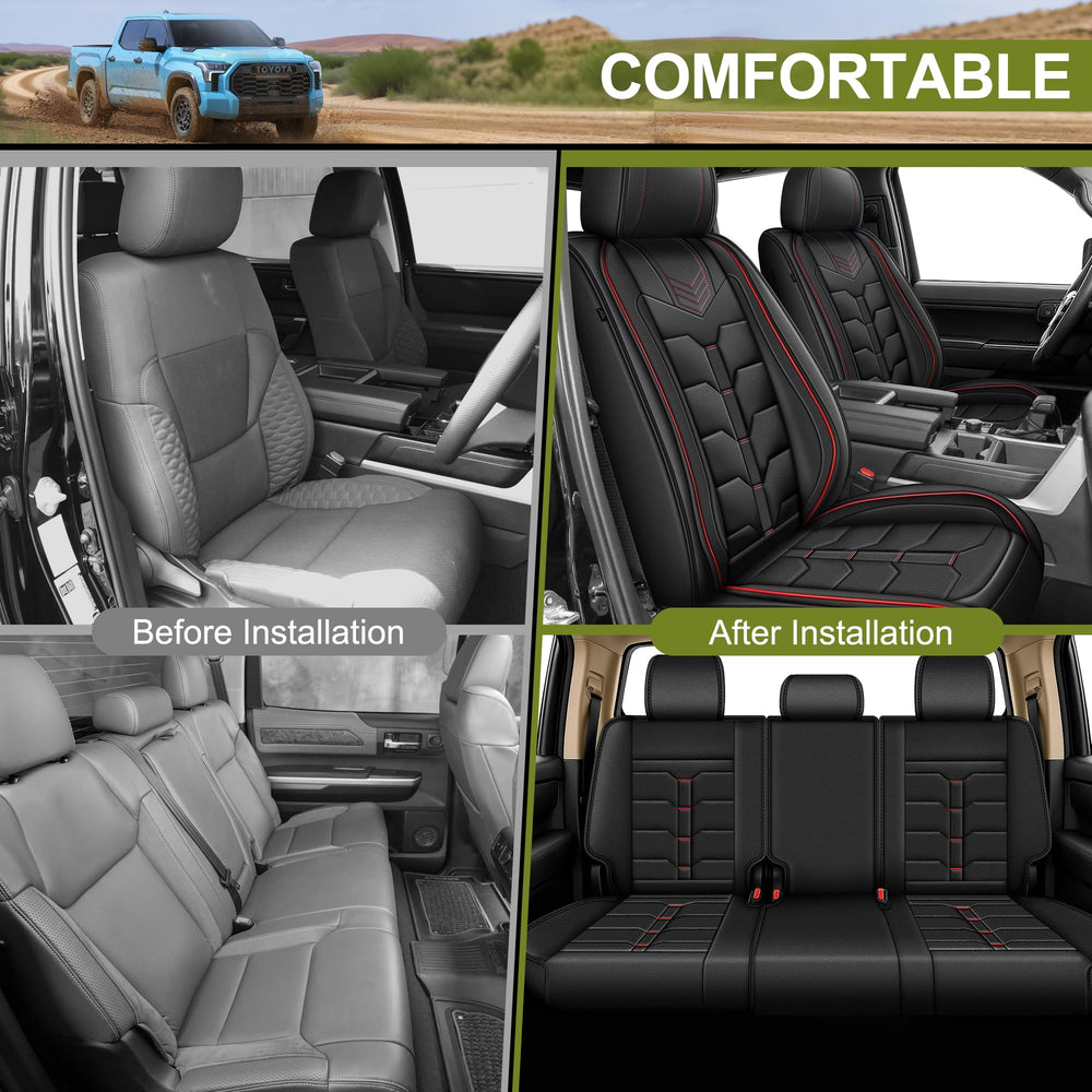 IKABEVEM Tundra crewmax fit provides snug coverage for all five seats