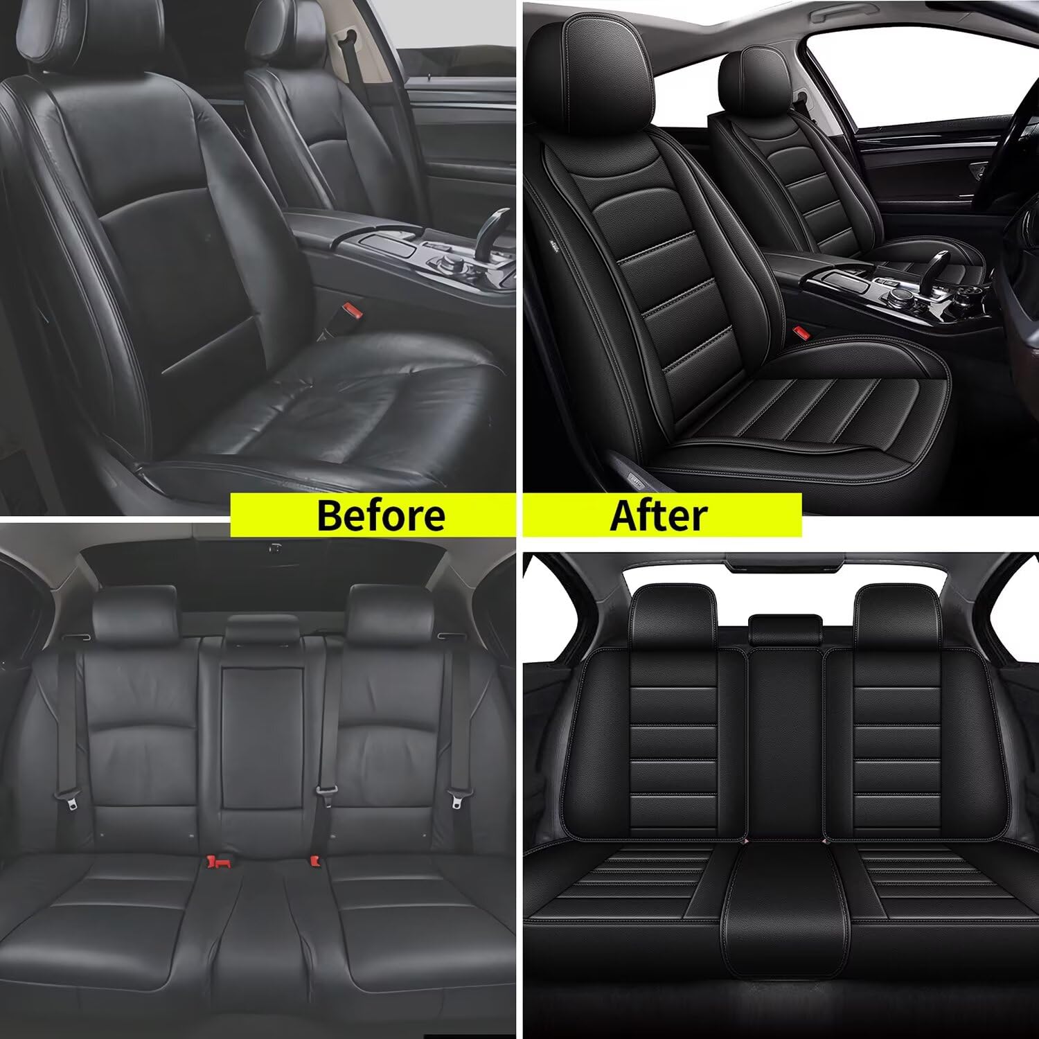 IKABEVEM waterproof faux leather surface resists spills and wipes clean easily.