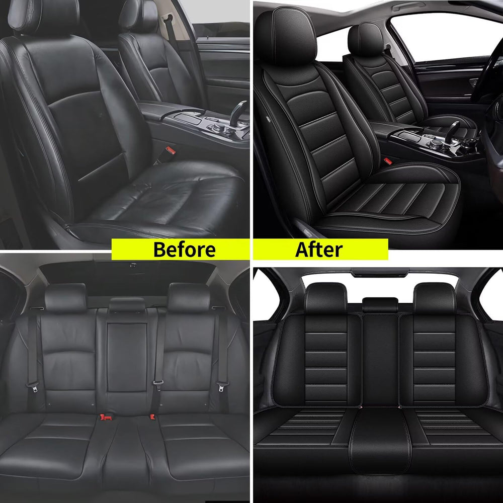 IKABEVEM waterproof faux leather surface resists spills and wipes clean easily.