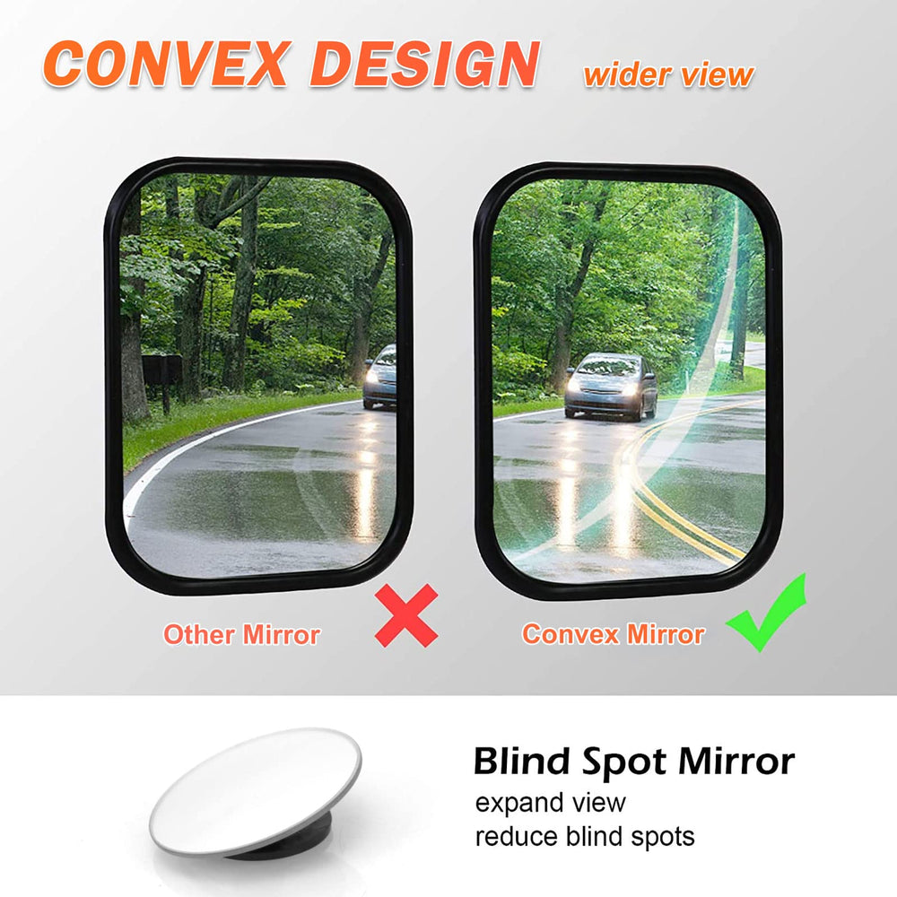 IKER doors-off mirrors feature omni-directional joints for easy angle adjustments.