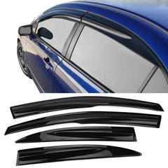 IKON MOTORSPORTS tape-on visor side view in smoke tint enhances airflow and styling