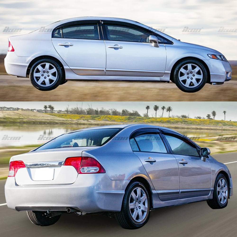 IKON Motorsports window visor package contents for four doors
