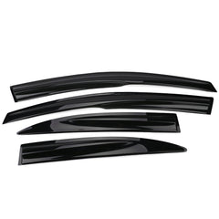 IKON MOTORSPORTS window visor on Honda Civic 2006-2011 in smoke acrylic improves sleek protection