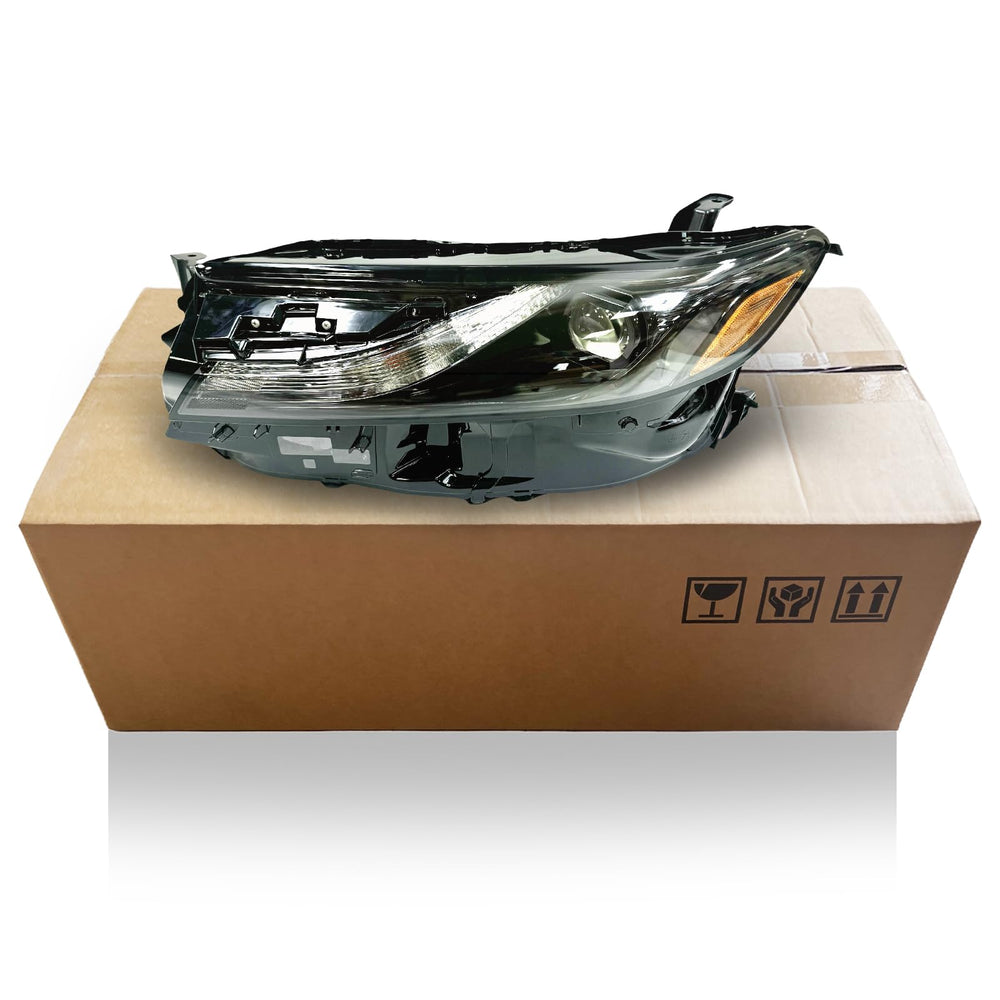 ILAMP Camry left headlight bright illumination improves visibility.