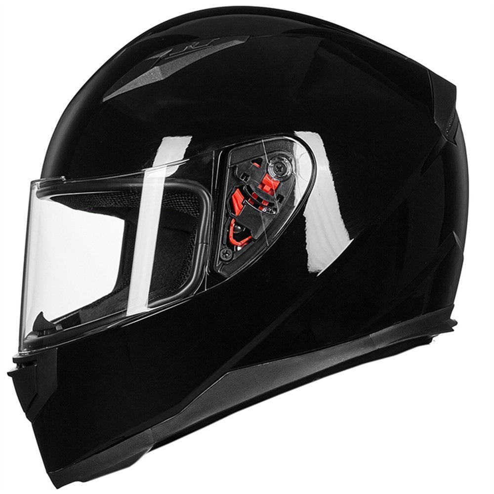 ILM 313 full-face helmet side view in gloss black for street style.