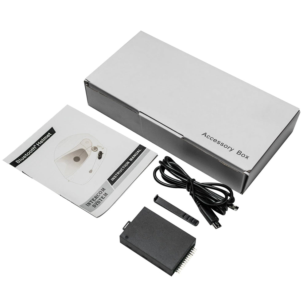 ILM 902BT box contents including battery and USB cable