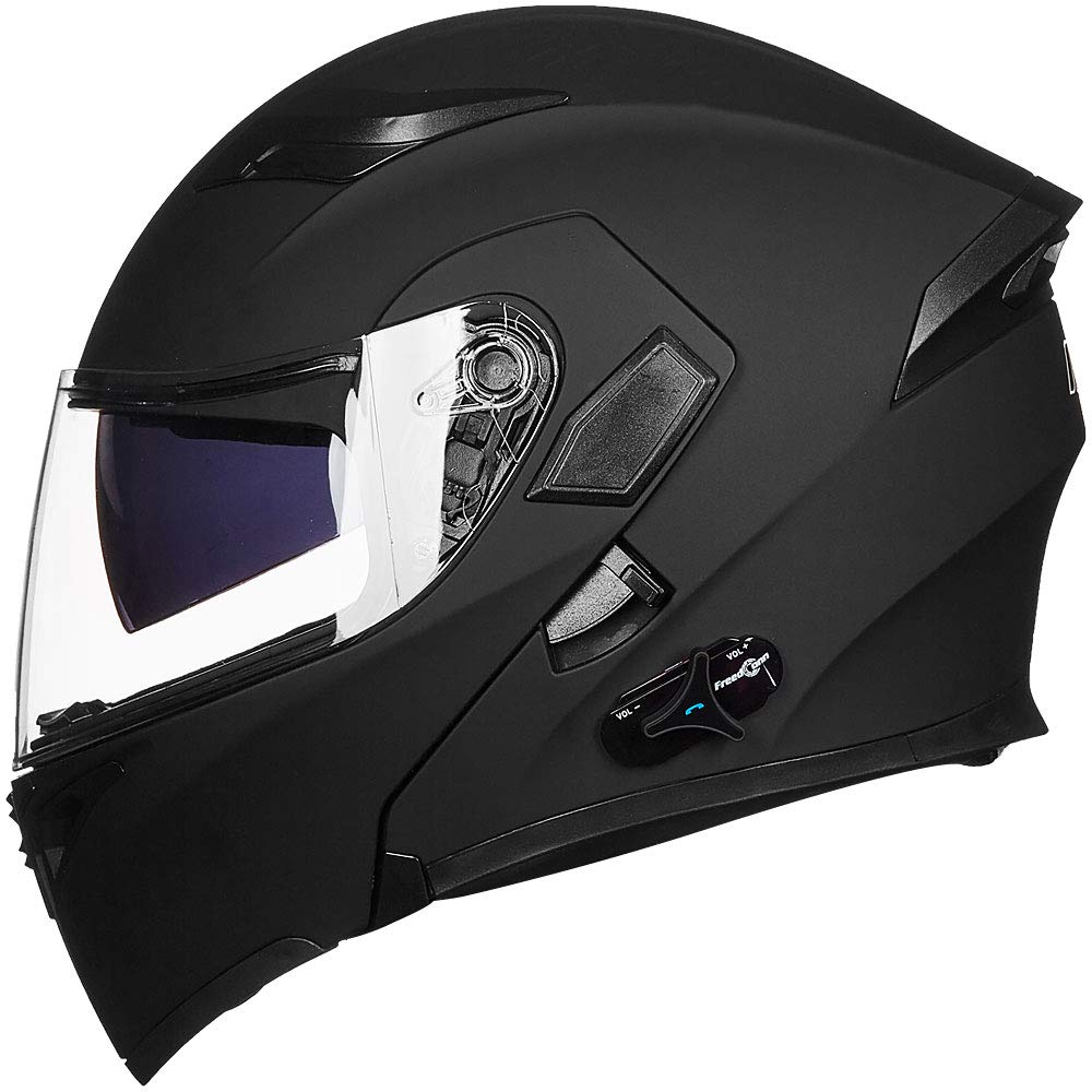 ILM 902BT matte black front view with modular flip-up design for easy one-handed operation.