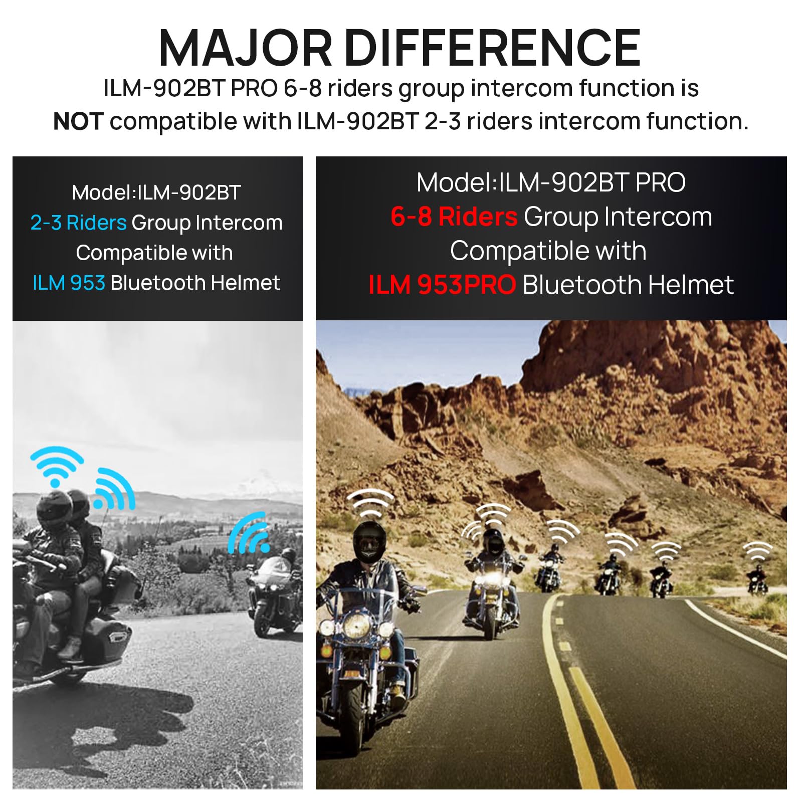 ILM 902BT PRO Bluetooth 3.0 controls for calls and music
