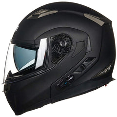 ILM 953PRO front view in matte black for city riding and protection.