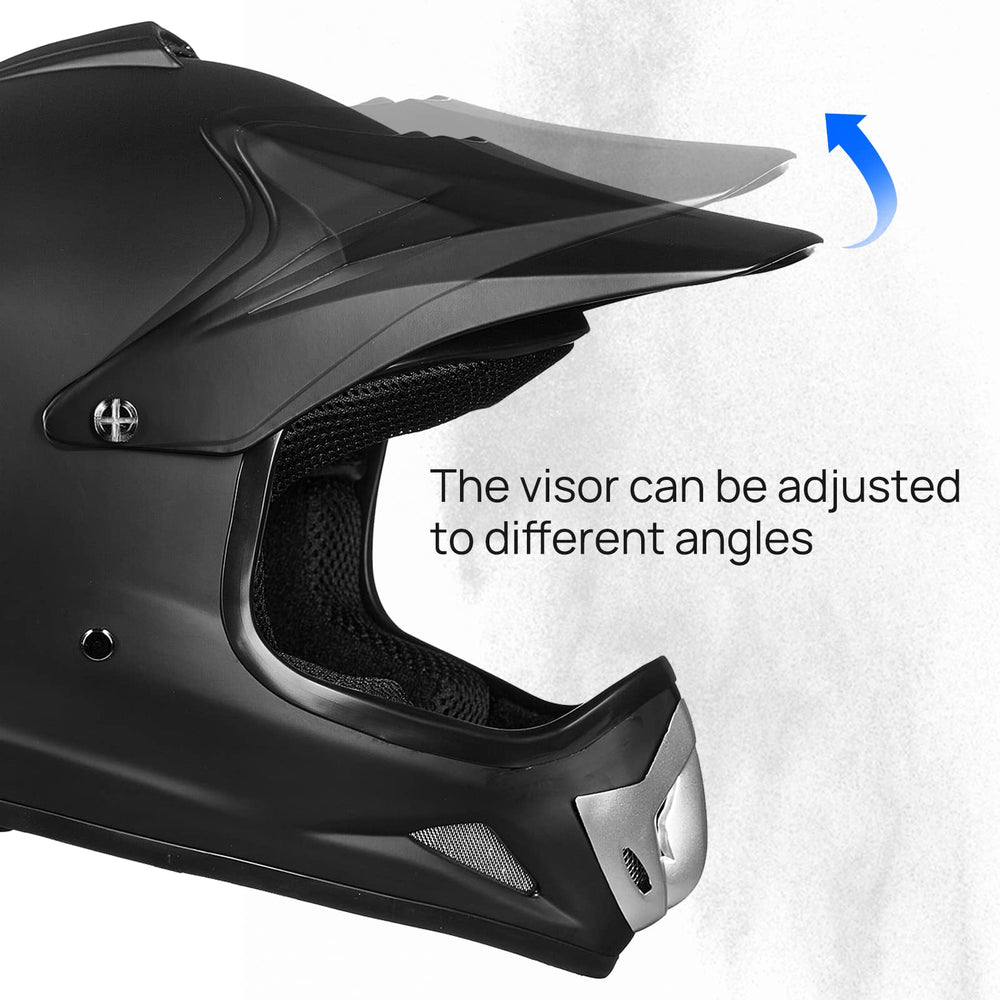 ILM BLD-818 adjustable sun visor reduces glare for sunny trail rides