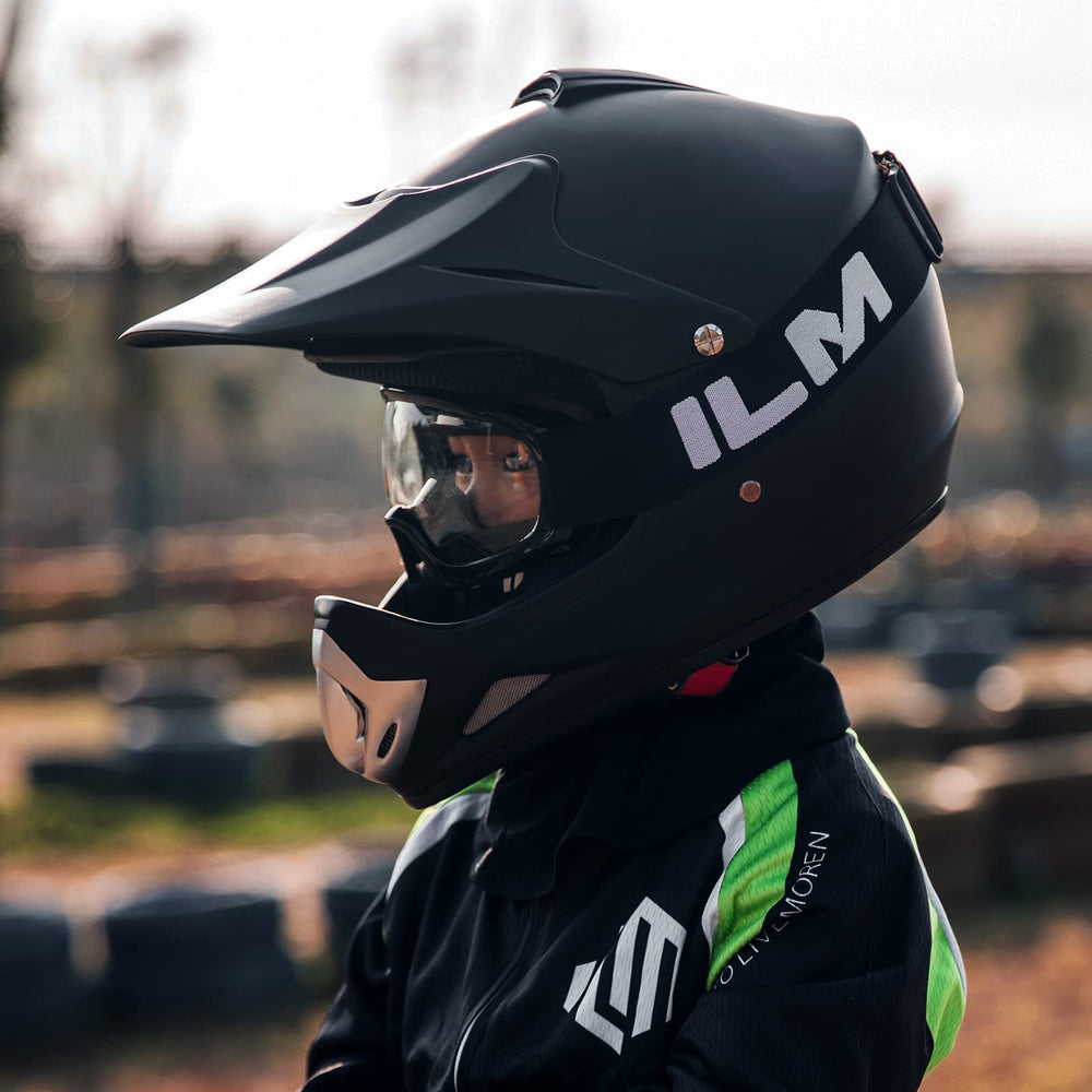 ILM BLD-818 helmet with goggles for complete off-road gear and eye protection