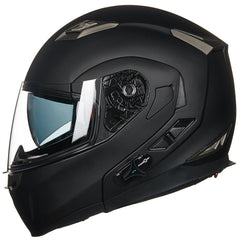 ILM 953 front view matte black with built-in Bluetooth for rider communication